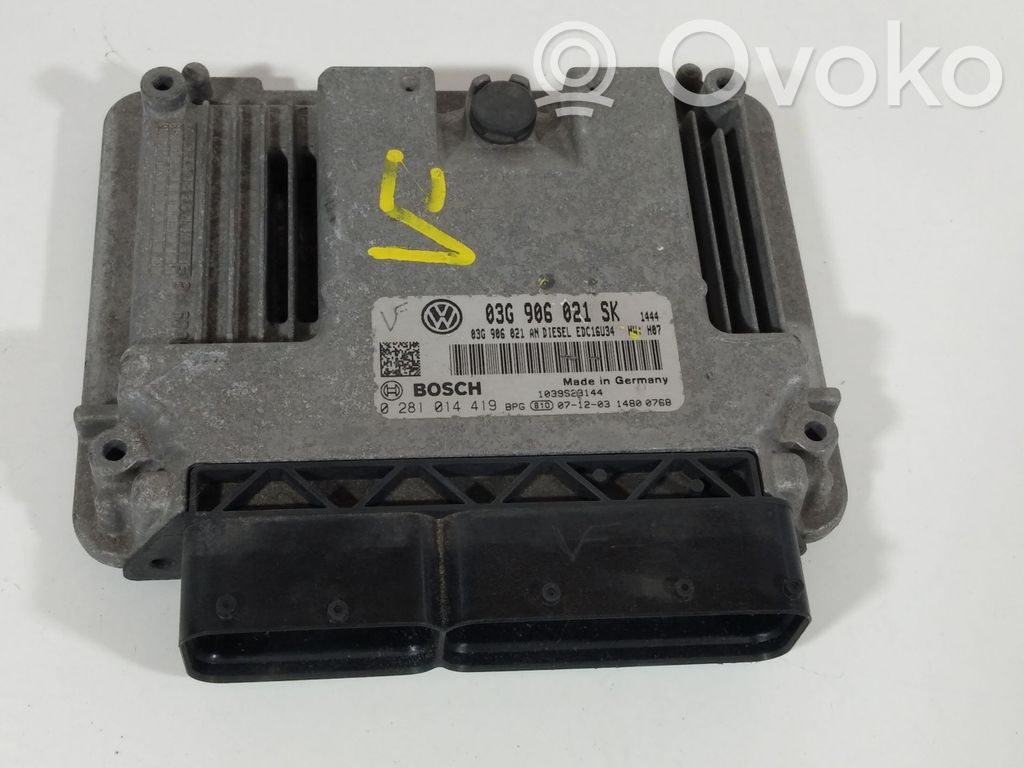 Engine control unit/module   03G906021SK,0281014419