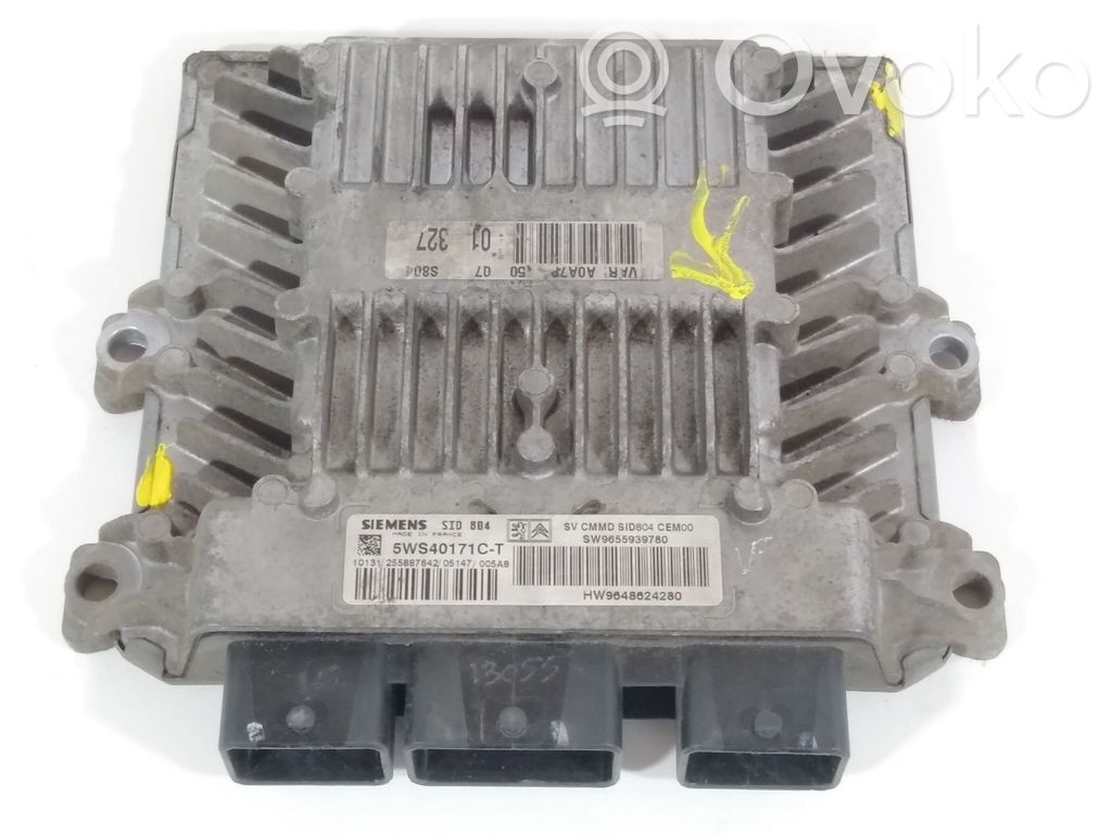 Engine control unit/module   9655939780,5WS40171CT,9648624280