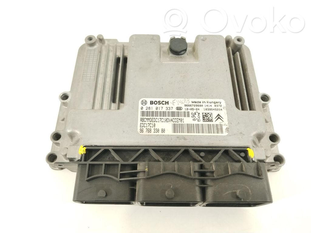 Engine control unit/module   9676833080,EDC17C10,0281017337