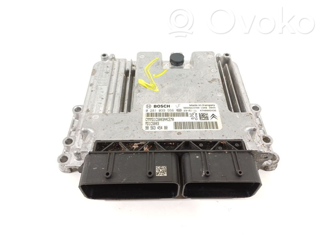 Unidad de control/módulo del motor   9856345480,0281039556