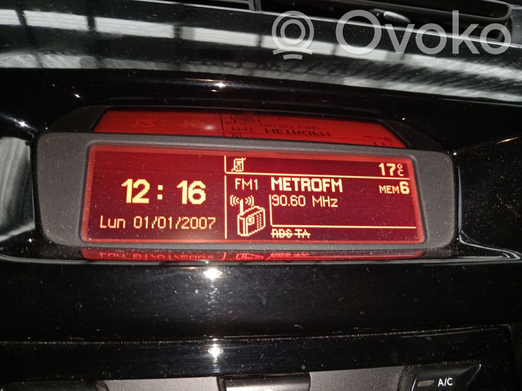 Citroen C3 Head up display screen 