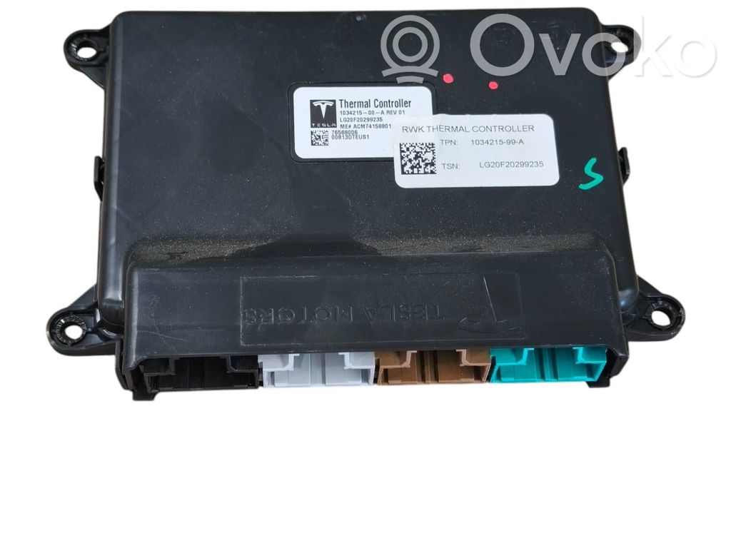 Tesla Model S Air conditioning/heating control unit 