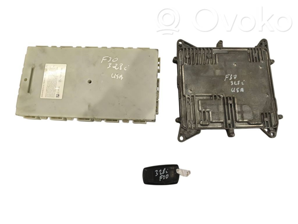 BMW 3 F30 F35 F31 Komputer / Sterownik ECU i komplet kluczy 