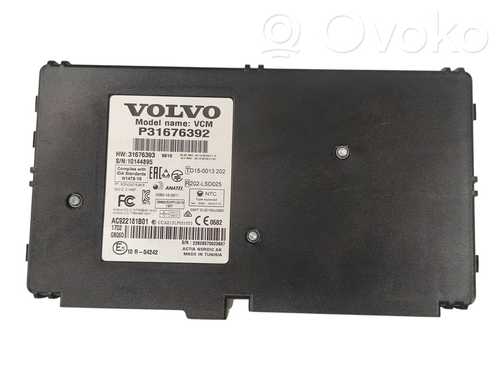 Volvo S90, V90 Camera control unit module 