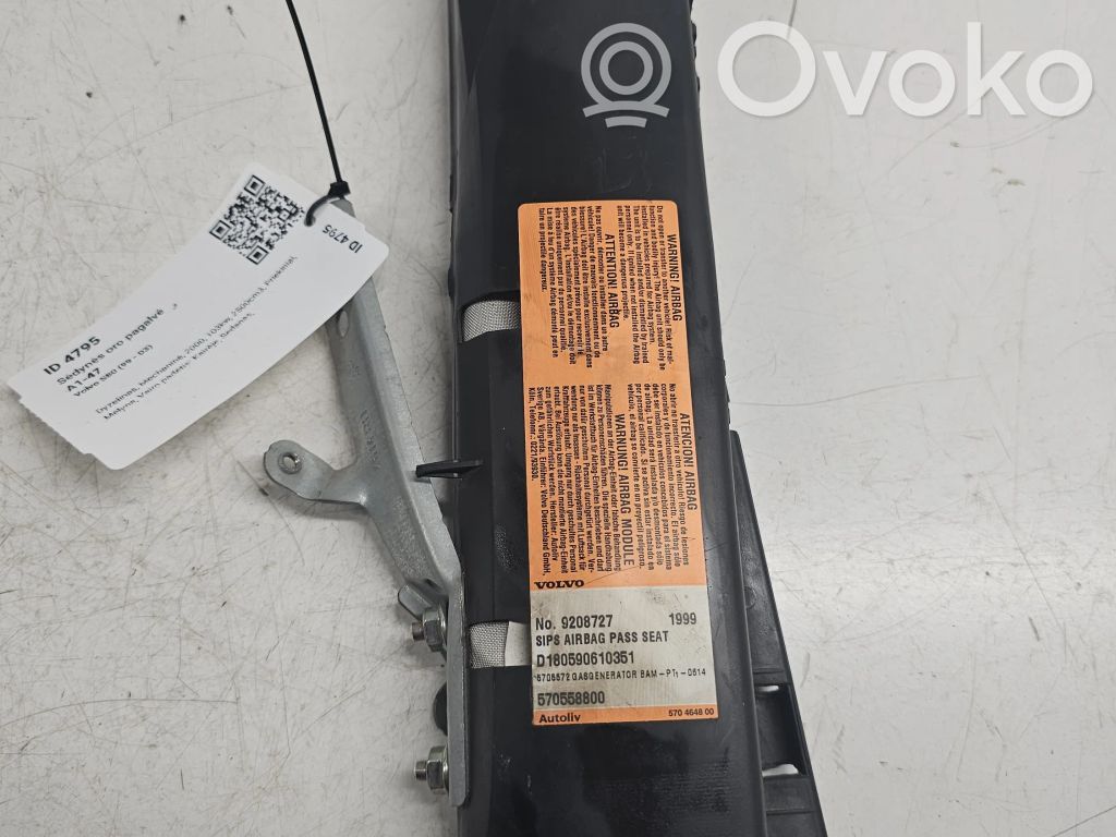 Volvo S80 Poduszka powietrzna Airbag fotela 