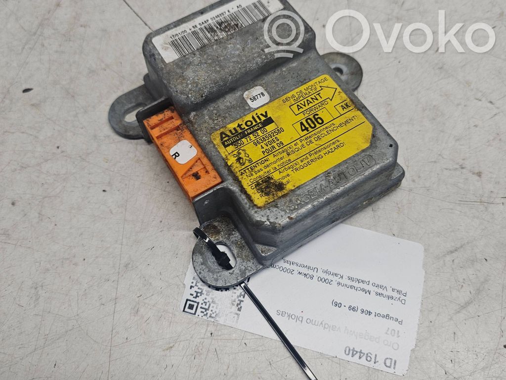 Peugeot 406 Airbag control unit/module 