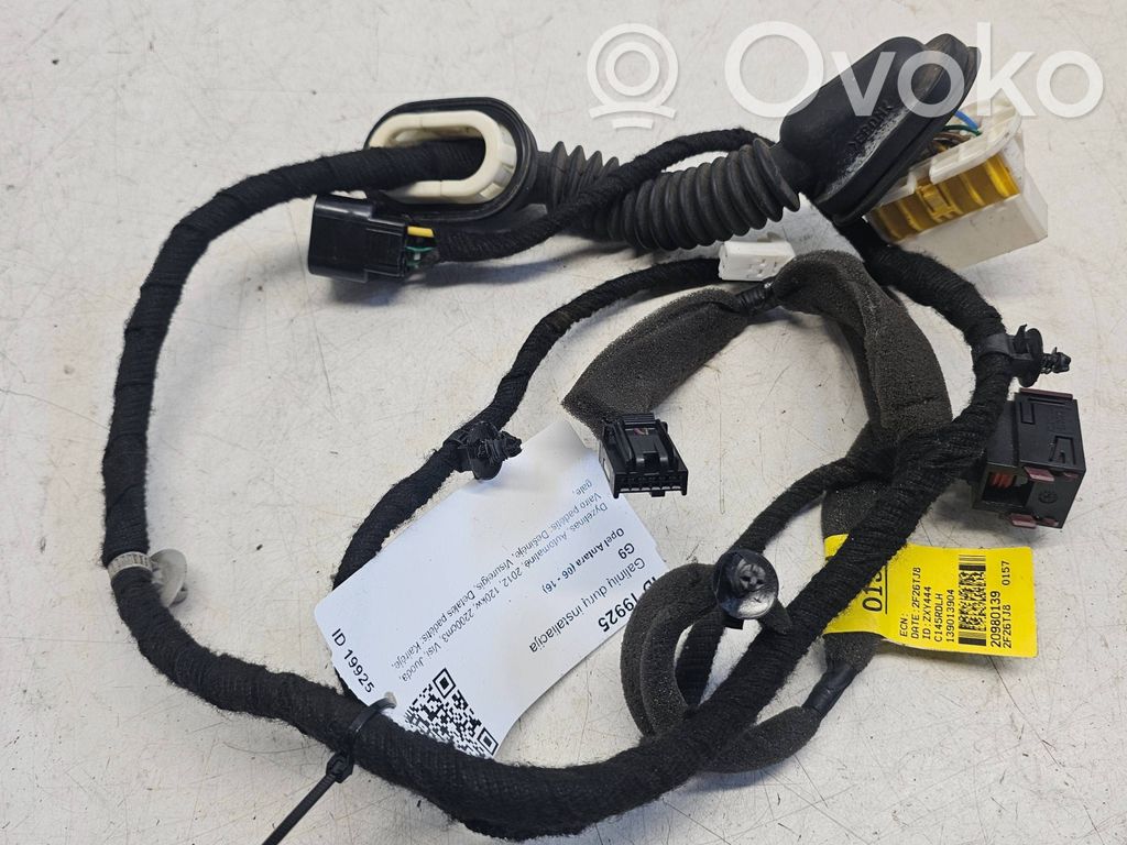 Cableado de puerta trasera   20980139