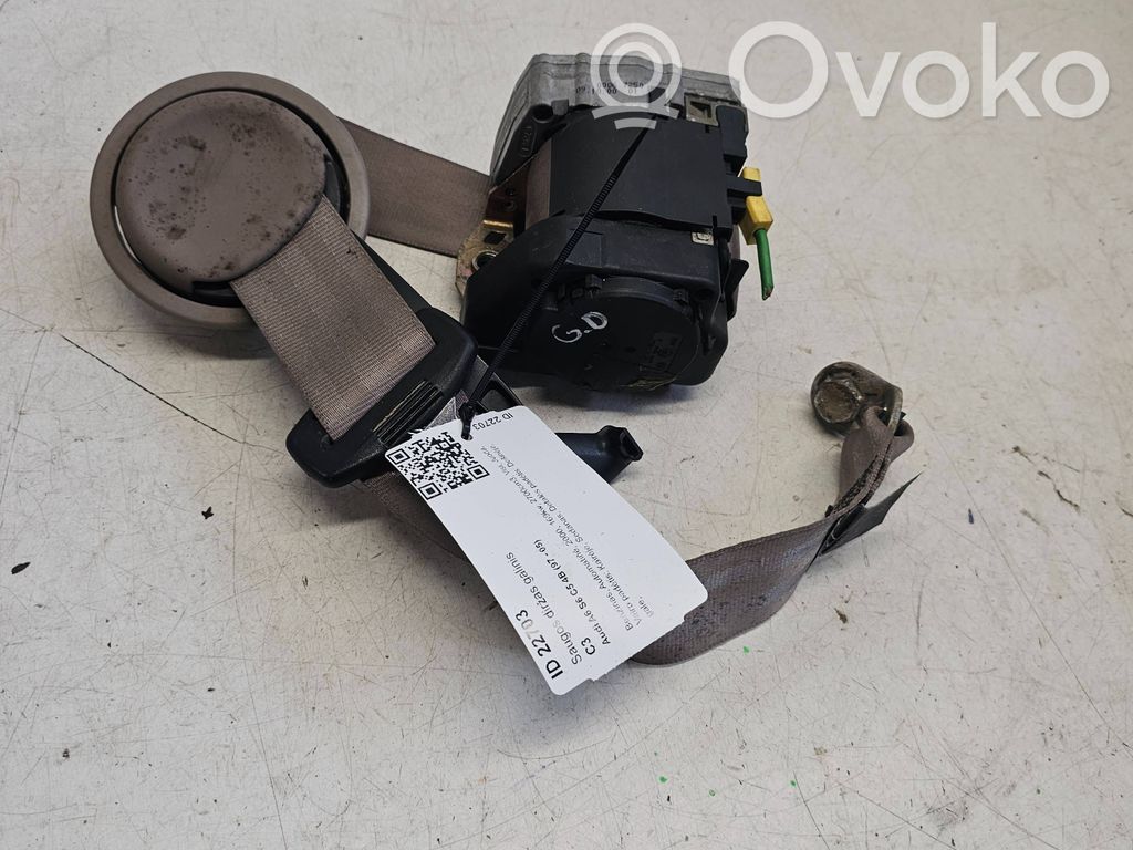 Audi A6 S6 C5 4B Cinturón trasero 