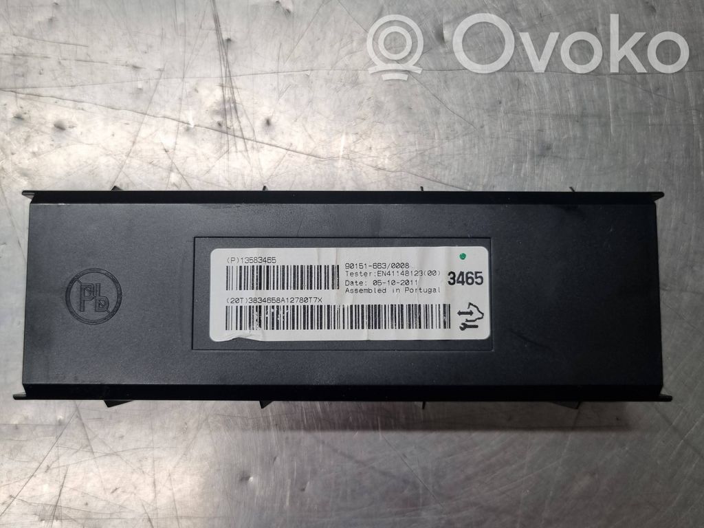 Opel Astra J Oro kondicionieriaus/ šildymo valdymo blokas 