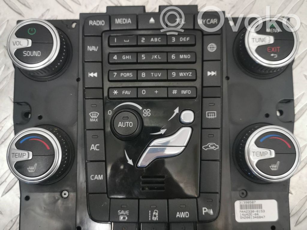 Climate control unit   31398587,14W42E04,M4423300153,SN2001346847