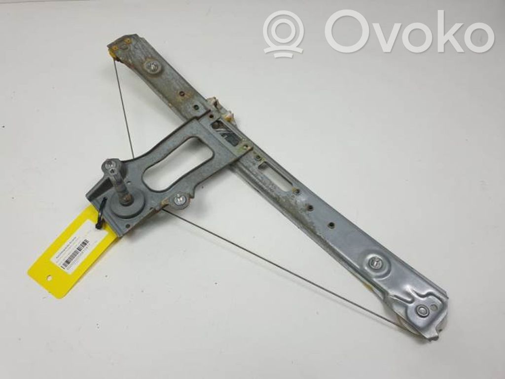Rear door window regulator with motor
