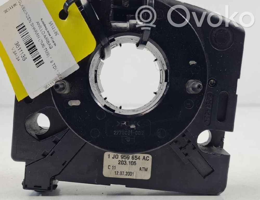 Volkswagen Sharan Innesco anello di contatto dell’airbag (anello SRS) 