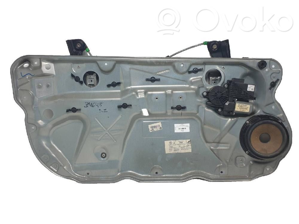 Volkswagen Polo IV 9N3 Regulador de puerta delantera con motor