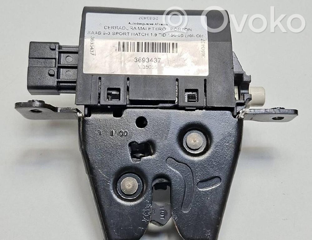 Saab 9-3 Ver2 Cierre/cerradura/bombín del maletero/compartimento de carga 