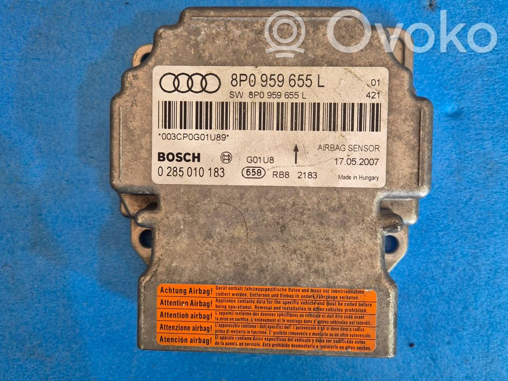 Audi A3 S3 8P Airbag control unit/module 