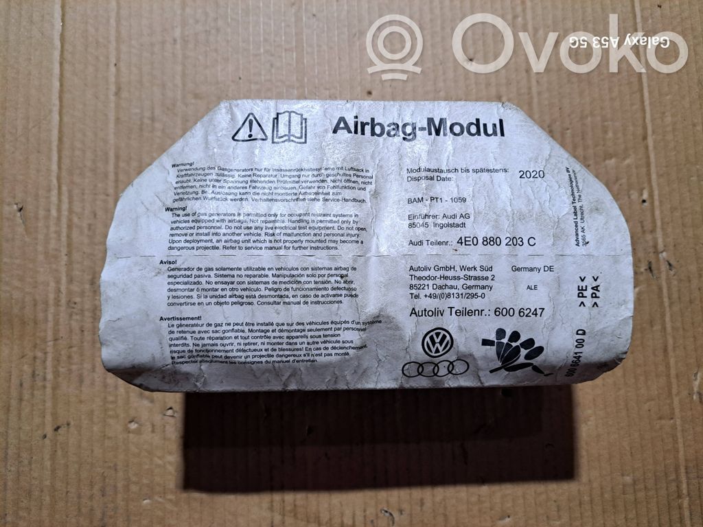 Airbag de passager   4E0880203C,002NMD05IIZ7