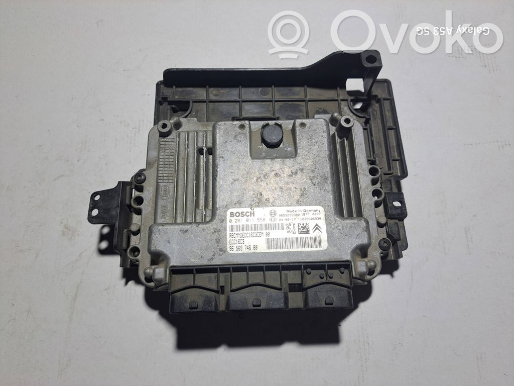 Engine control unit/module   9653239880,9656974680,0281011558