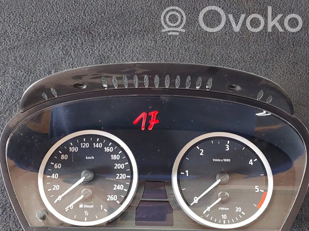 BMW 5 E60 E61 Spidometrs (instrumentu panelī) 
