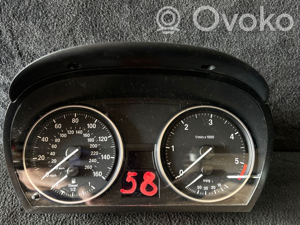 BMW 3 E90 E91 Speedometer (instrument cluster) 
