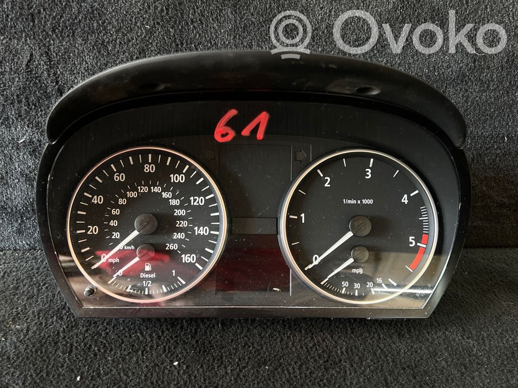 BMW 3 E90 E91 Speedometer (instrument cluster) 