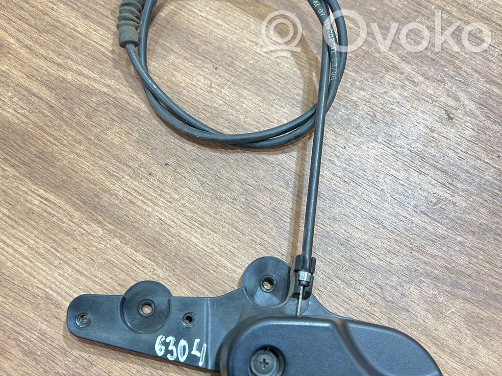 BMW 3 E90 E91 Système poignée, câble pour serrure de capot 