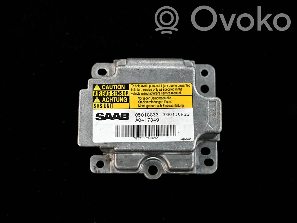 Saab 9-3 Ver1 Airbag control unit/module 