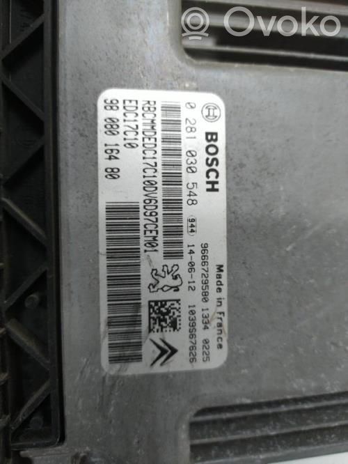 Citroen C4 Cactus Engine ECU kit and lock set 