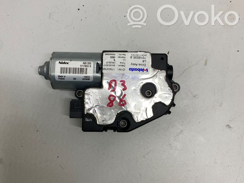 BMW 5 G30 G31 G38 Silniczek kurtyny szyby tylnej 