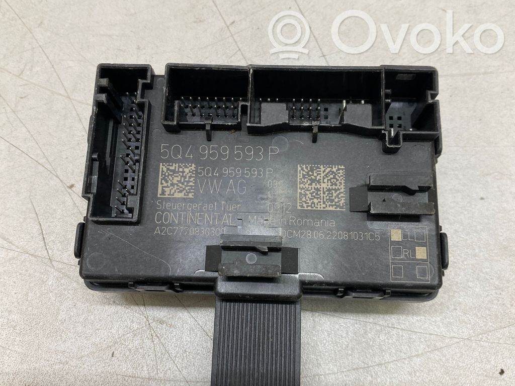 Skoda Octavia Mk3 (5E) Door control unit/module 