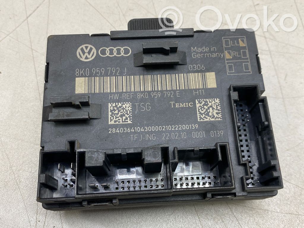 Audi A4 S4 B8 8K Door control unit/module 