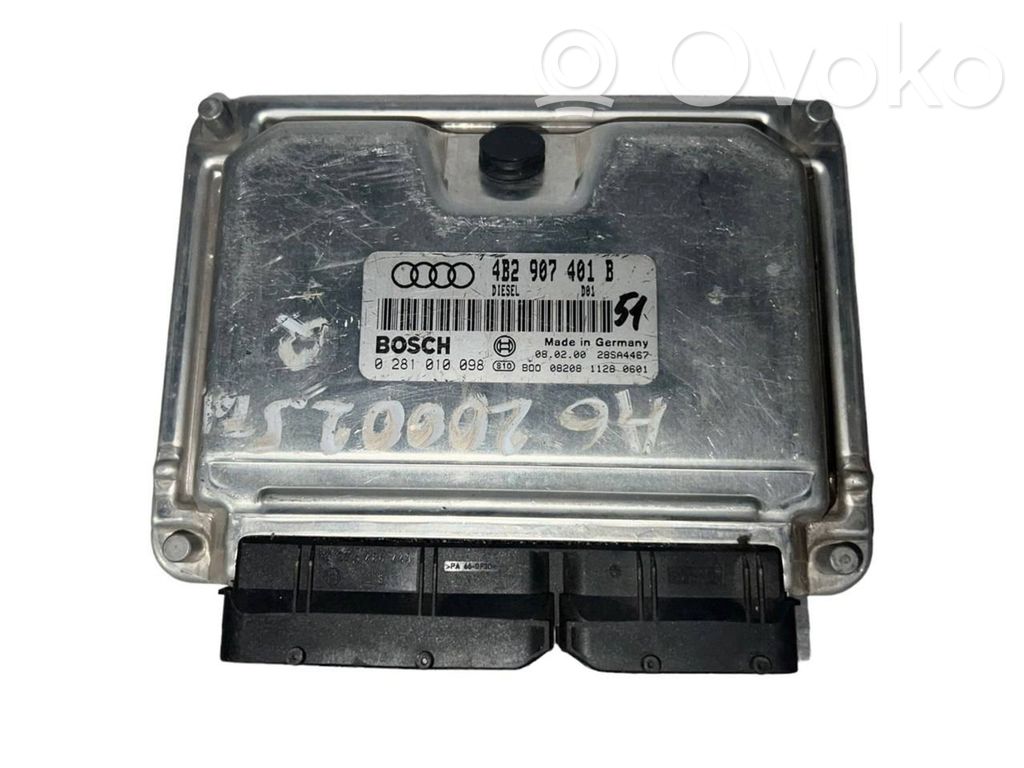 Engine control unit/module   4B2907401B,0281010098,28SA4467