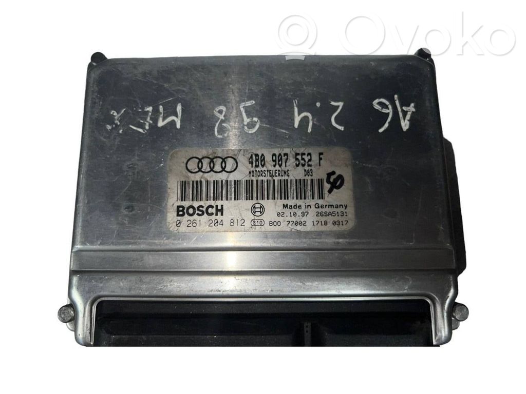 Engine control unit/module   4B0907552F,0261204812,26SA5131