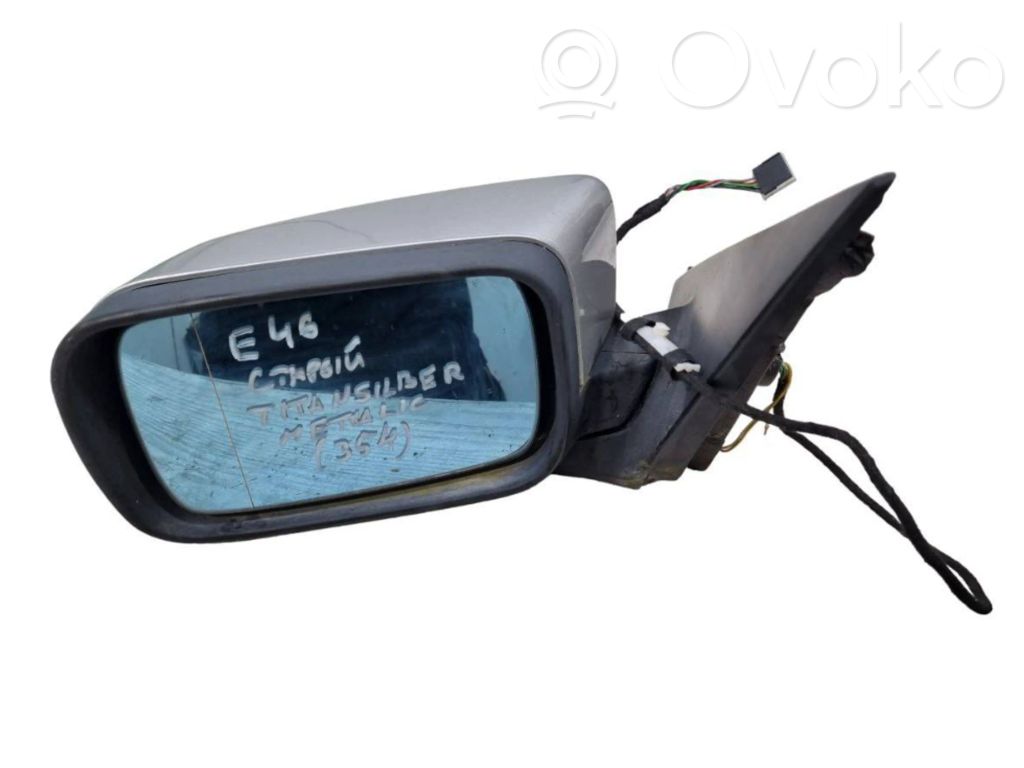 BMW 3 E46 Manualne lusterko boczne drzwi przednich 