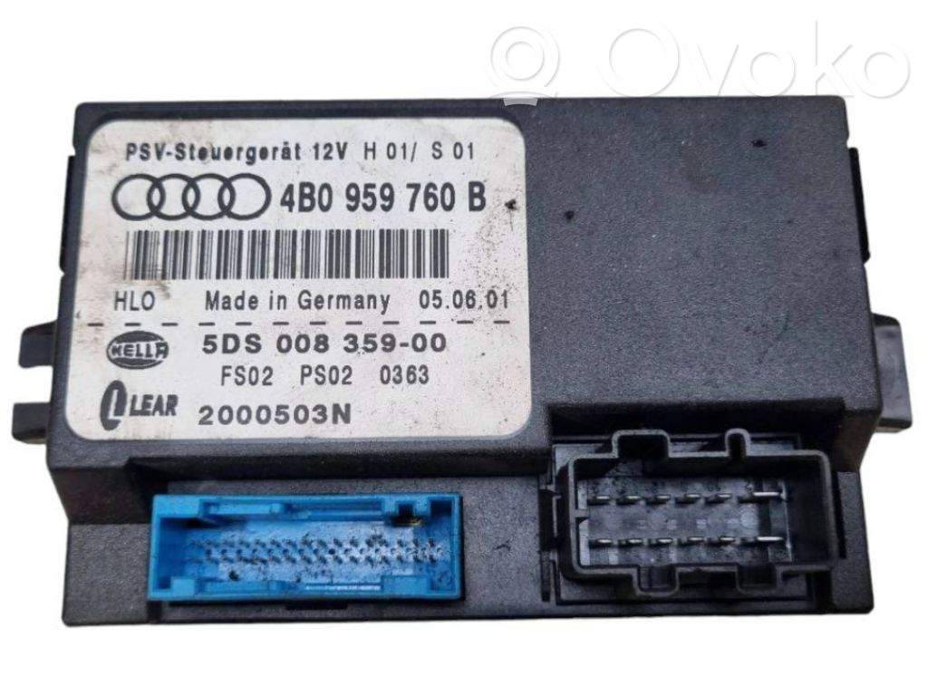 Audi A6 S6 C5 4B Module de commande de siège 
