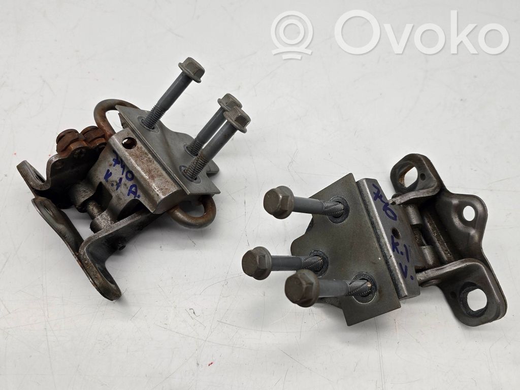 Front door hinge set