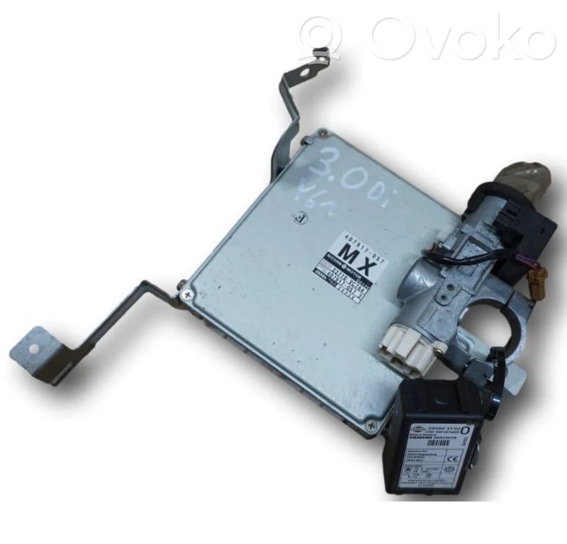 Nissan Patrol Y61 Komputer / Sterownik ECU i komplet kluczy 
