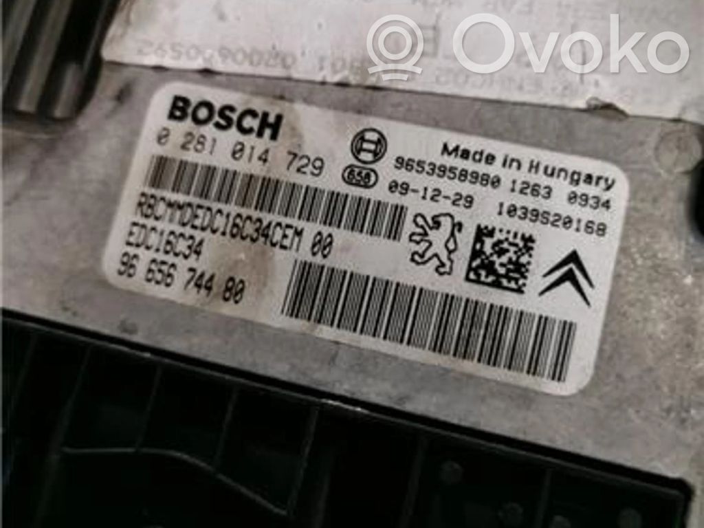 Engine control unit/module ECU   9665674480,281014729
