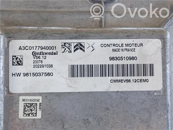 Engine control unit/module ECU   9830510980,A3C0177940001