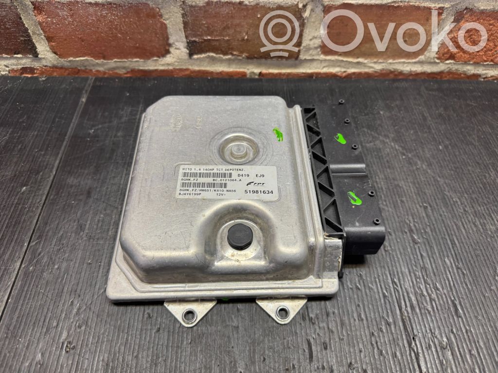 Engine control unit/module ECU   51981634,BJAY6199P,BC0121064A