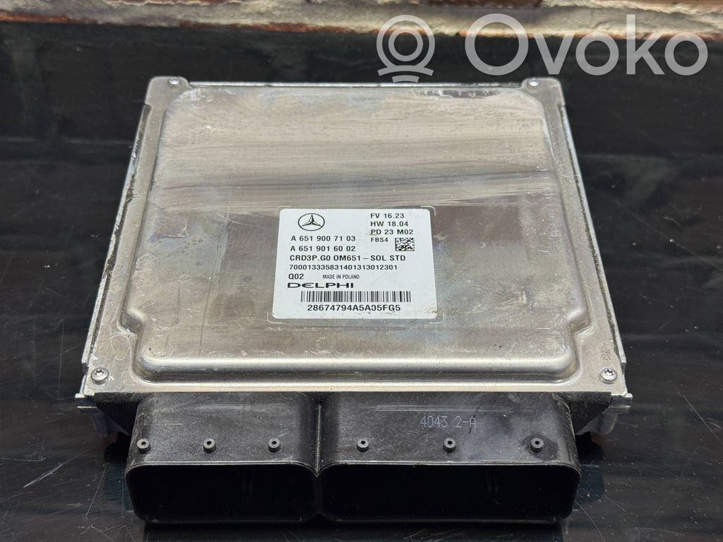 Mercedes-Benz Sprinter W907 W910 Engine control unit/module 