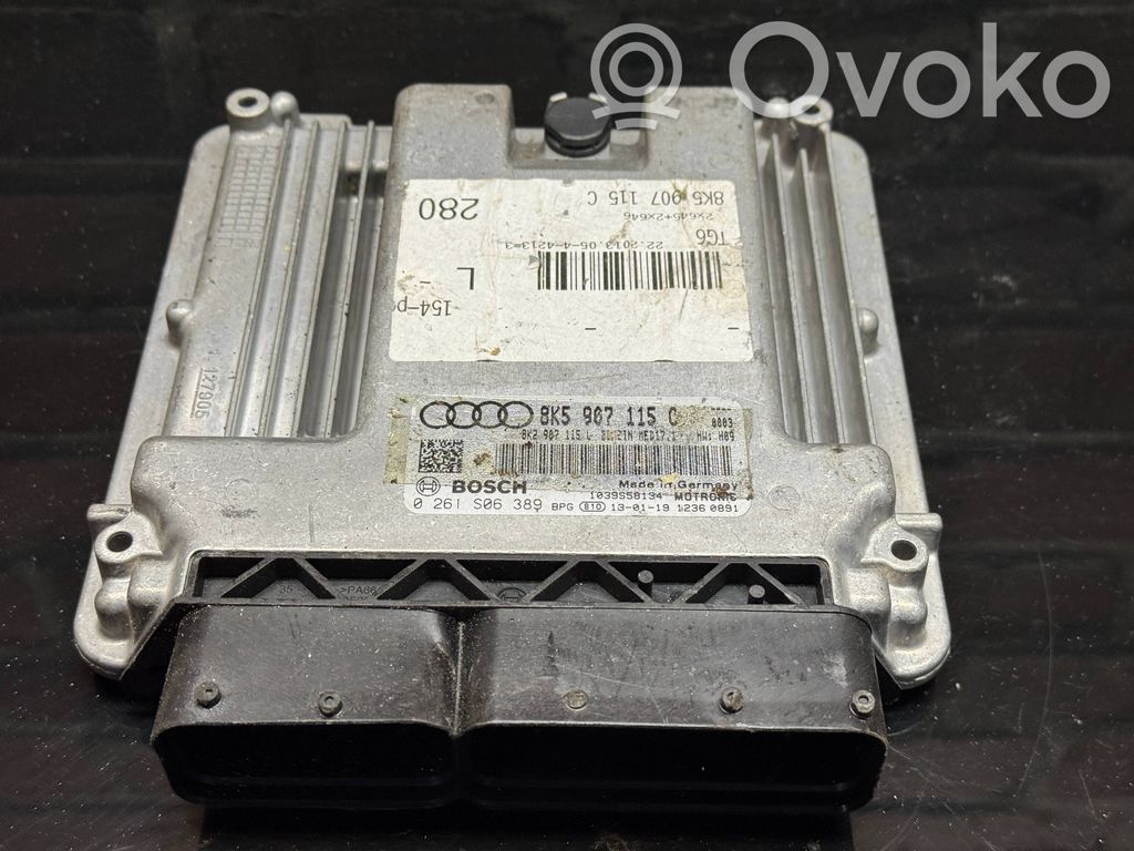 Engine control unit/module   8K5907115C,0261S06389,8K2907115L