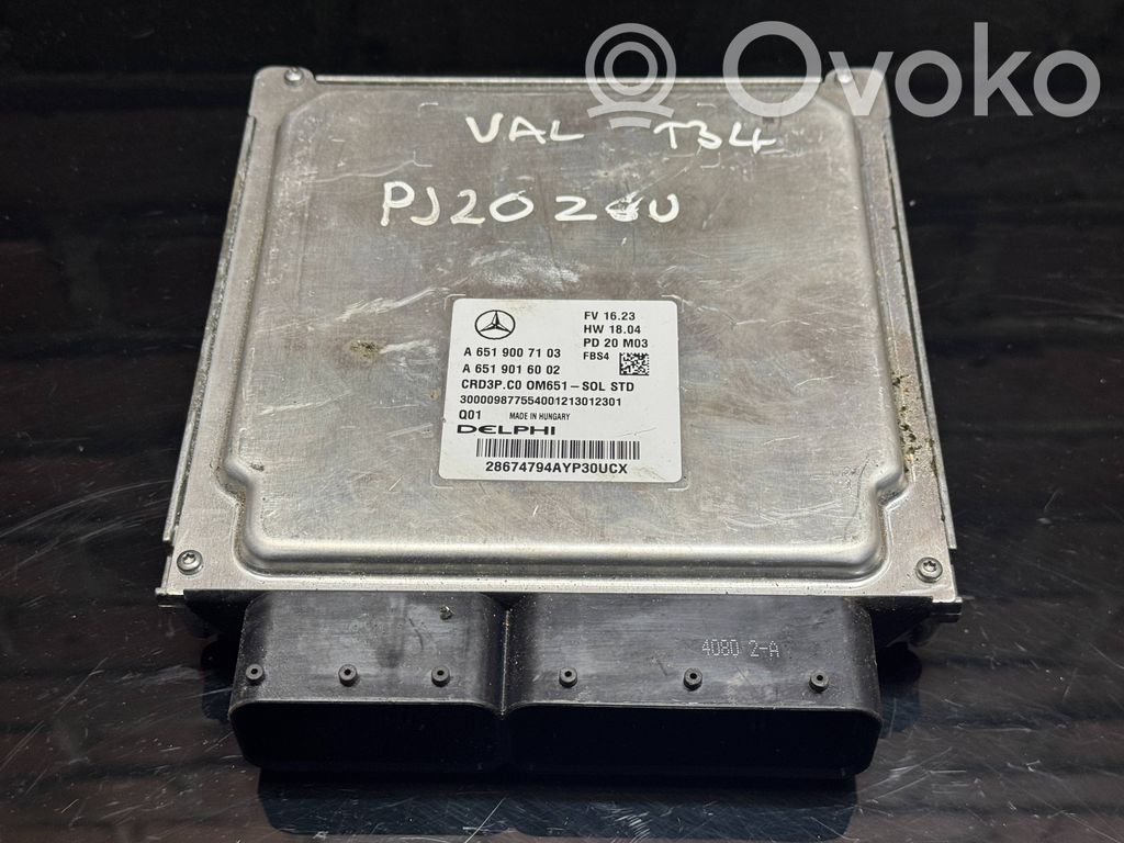 Mercedes-Benz Sprinter W907 W910 Engine control unit/module 