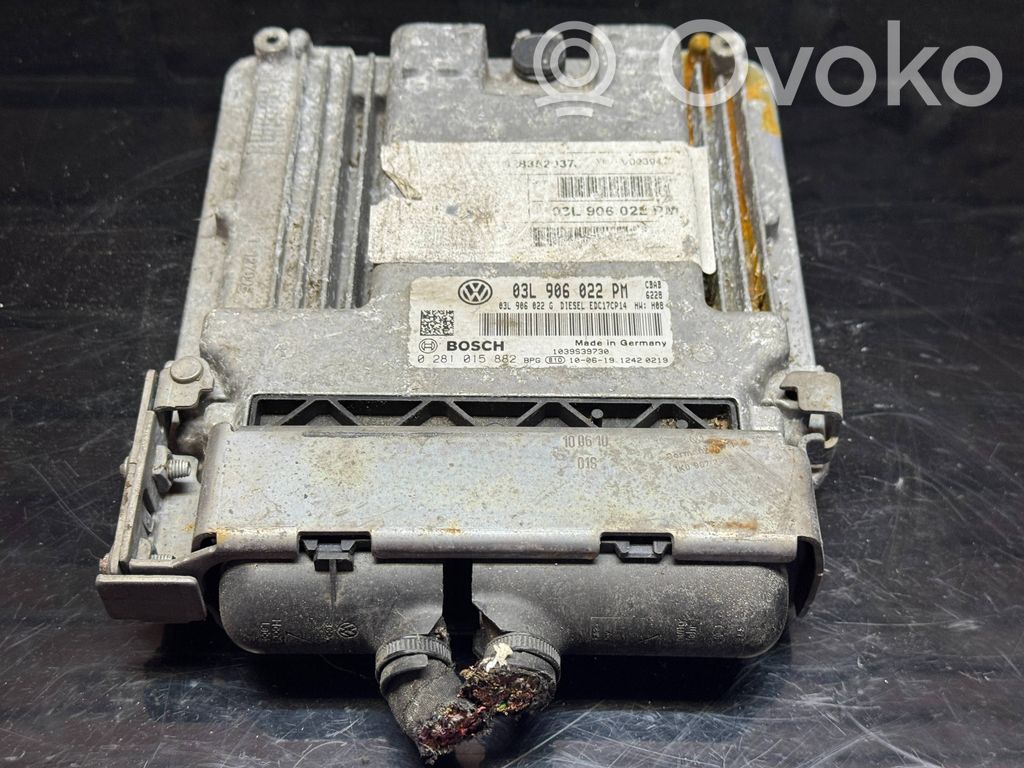 Engine control unit/module   03L906022PM,03L906022G,0281015882