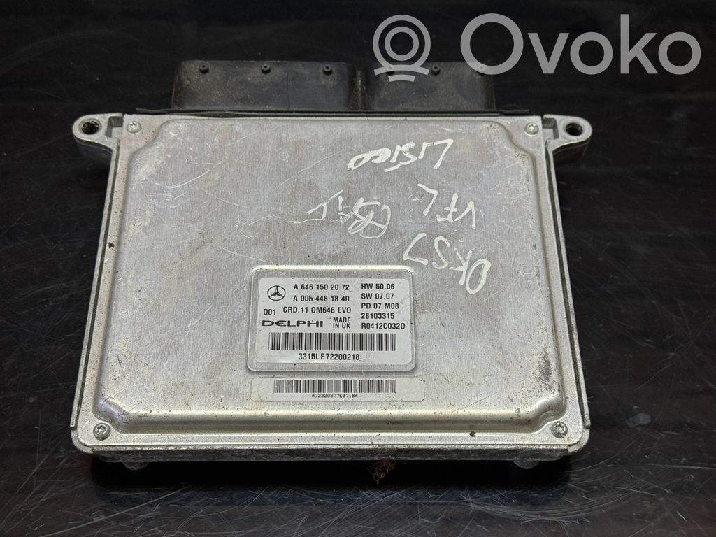 Mercedes-Benz C W204 Sterownik / Moduł ECU 