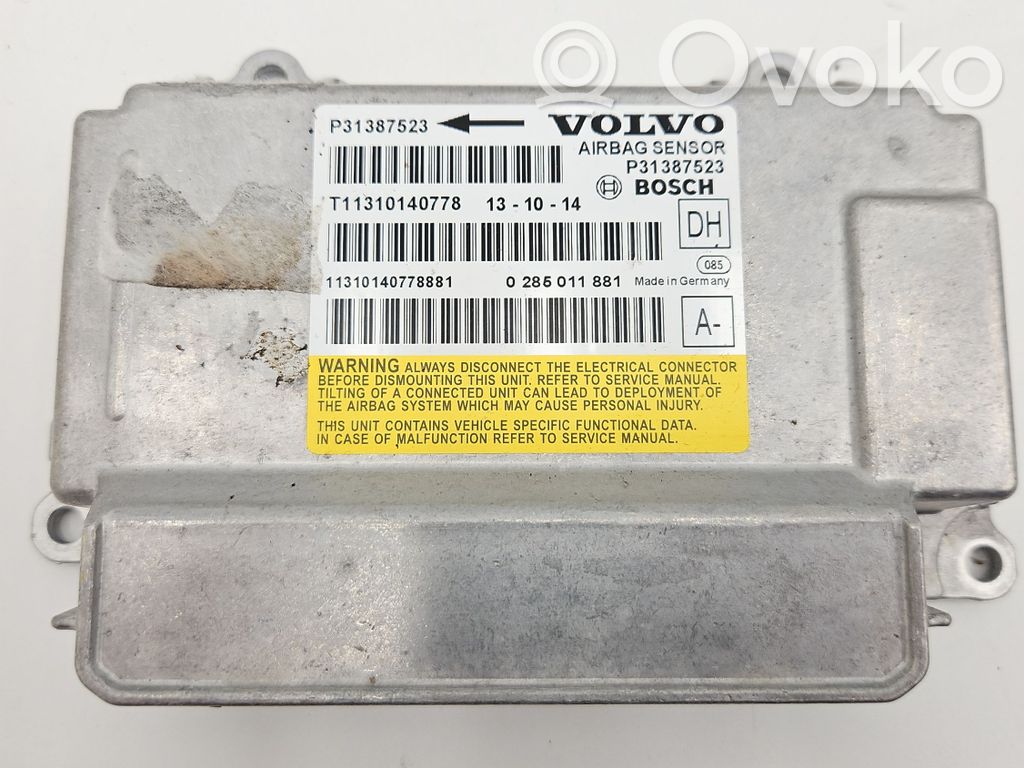 Volvo V60 Airbag control unit/module 