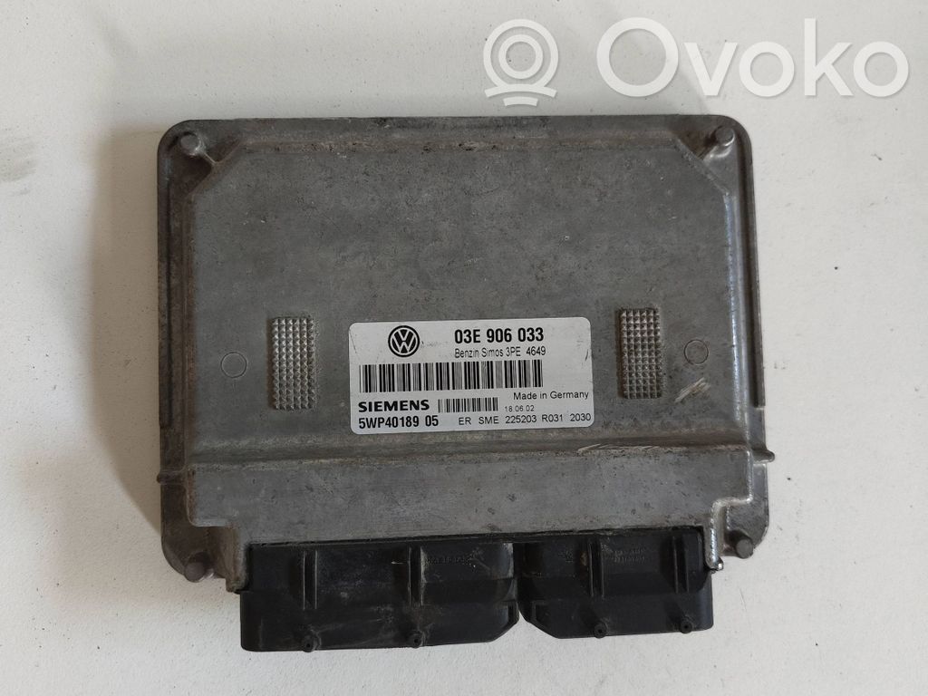 Volkswagen Polo Engine ECU kit and lock set 