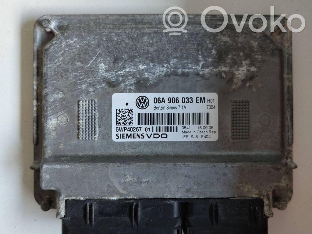 Engine control unit/module   06A906033EM,5WP4026701