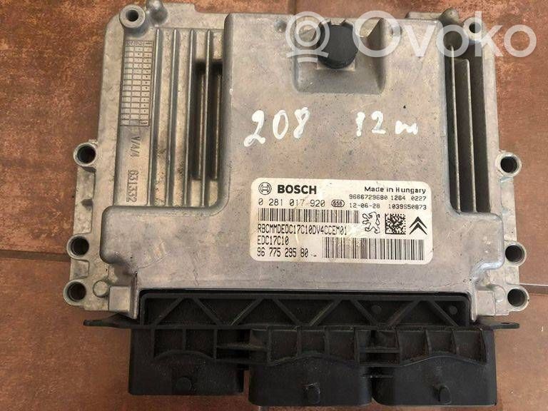 Peugeot 208 I Engine control unit/module 