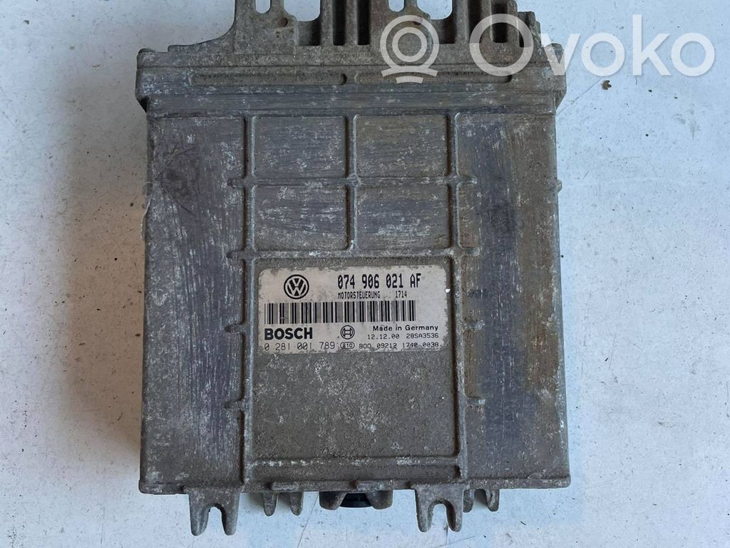 Engine control unit/module   074906021AF,0281001789
