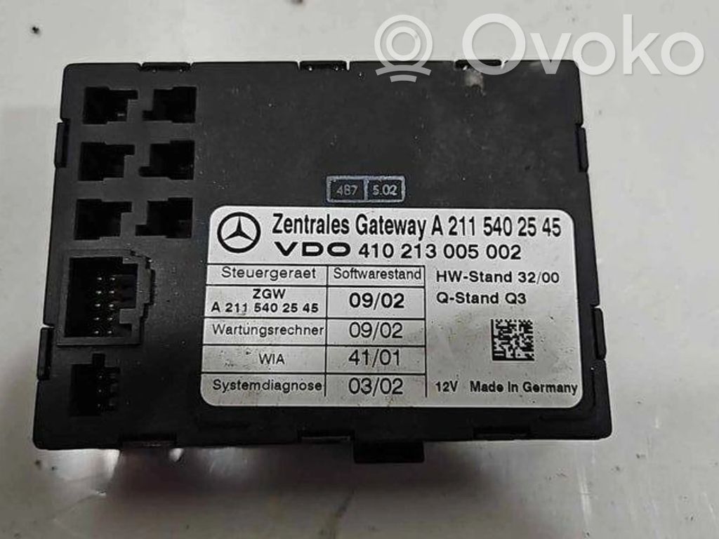 Mercedes-Benz E W211 Gateway control module 